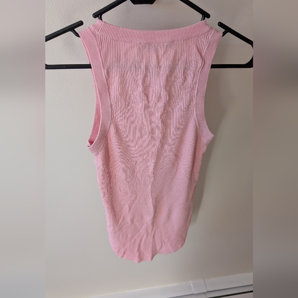 Zara casual baby 🩷 Pink ribbed tank top. Size medium - Picture 5 of 6